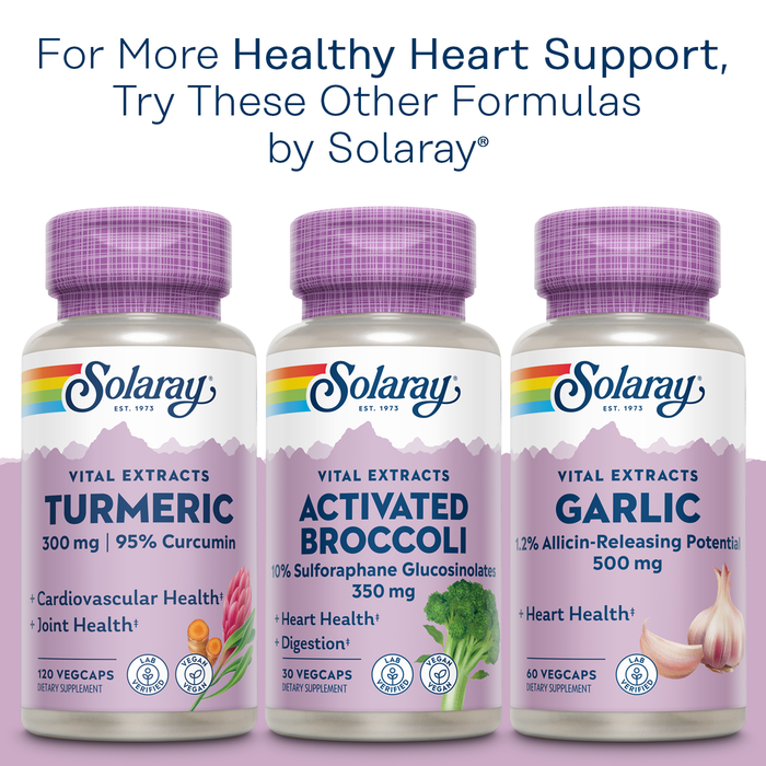 Solaray Red Yeast Rice, Healthy Heart & Cardiovascular Support, Non-Irradiated & Citrinin-Free, 60 Day Money-Back Guarantee, 45 Servings, 45 VegCaps