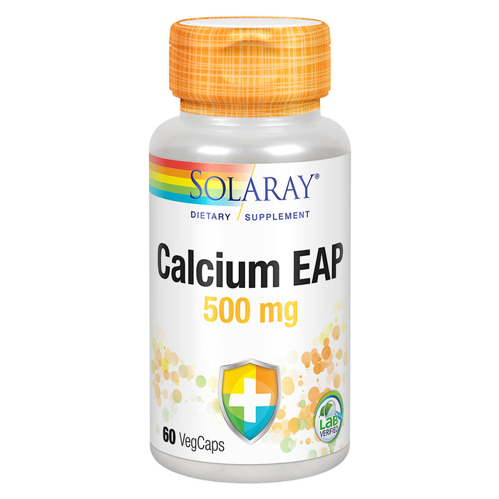 Solaray Calcium EAP 500 mg | Aminoethyl Phosphate for Healthy Immune System Support | Lab Verified | 60 VegCaps