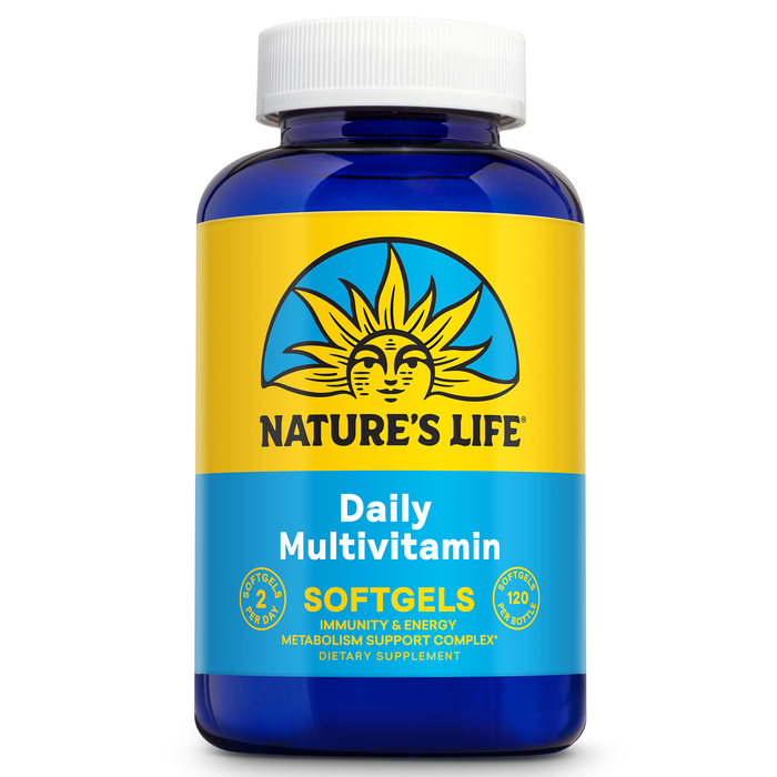 Nature's Life Daily Multivitamin for Men and Women - Complete Multivitamin with Iron - Daily Value of Most Essential Vitamins and Minerals - Healthy Energy and Immune Support - 60 Serv, 120 Softgels
