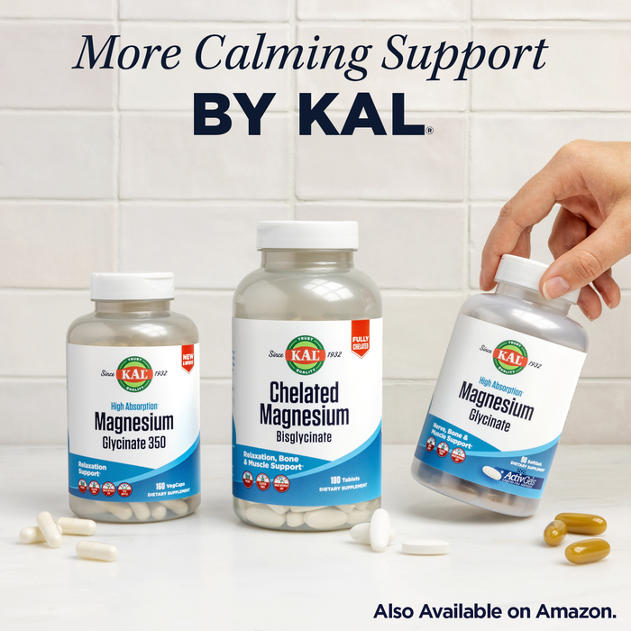 KAL Lithium Orotate 5mg, Low Dose Lithium Supplement for Brain, Nervous System and Mood Support, Chelated and Highly Bioavailable, Vegan, Organic Rice Extract Blend