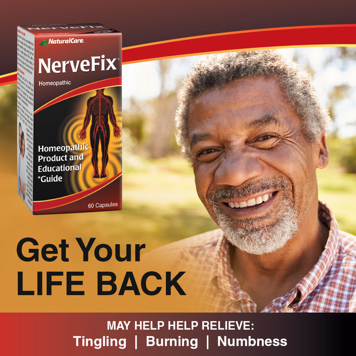 Natural Care NerveFix | Homeopathic Support for Nerve Pain, Numbness, Tingling & Burning Relief | HPUS Compliant | 60 Count