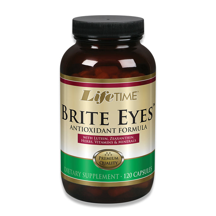 Lifetime Brite Eyes Antioxidant Formula | Supports Dry Eyes, Vision & Eye Health | With Lutein, Zeaxanthin, Bilberry, Vitamin A & C | 60 Servings