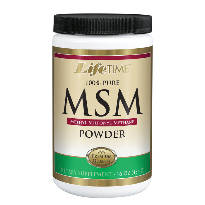 Lifetime 100% Pure MSM (Methylsulfonylmethane) Powder | Supports Healthy Joints | Fortifies Immune Support | Premium Quality | 2500 mg Per Serving | 16 oz, 180 Servings