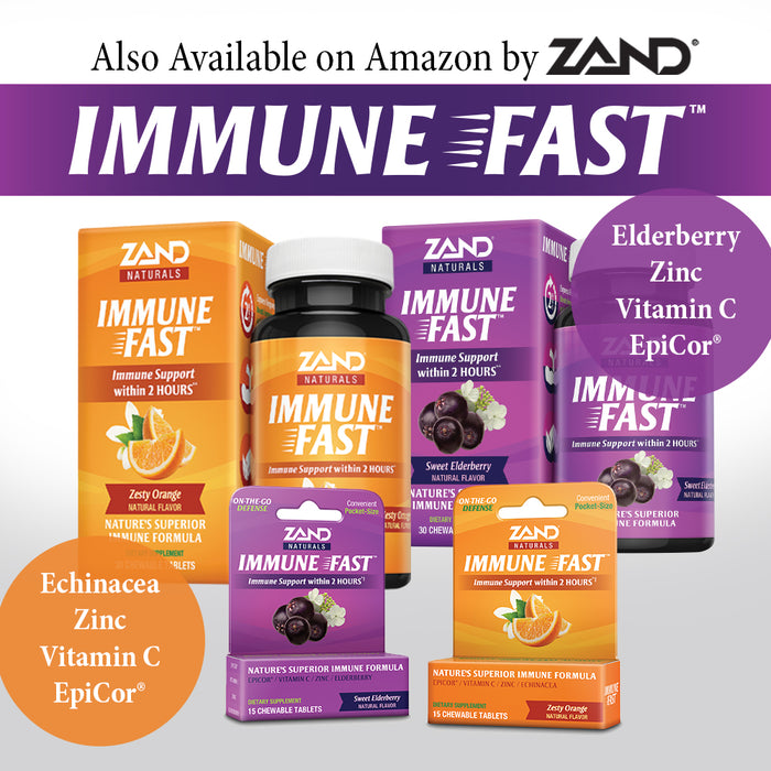Zand Insure Herbal Immune Support | Vitamin C, Zinc, Echinacea, Elderberry & Herbal Blend w/ Elderberry, Ginger & More | Lab Verified | 120 Veg Caps