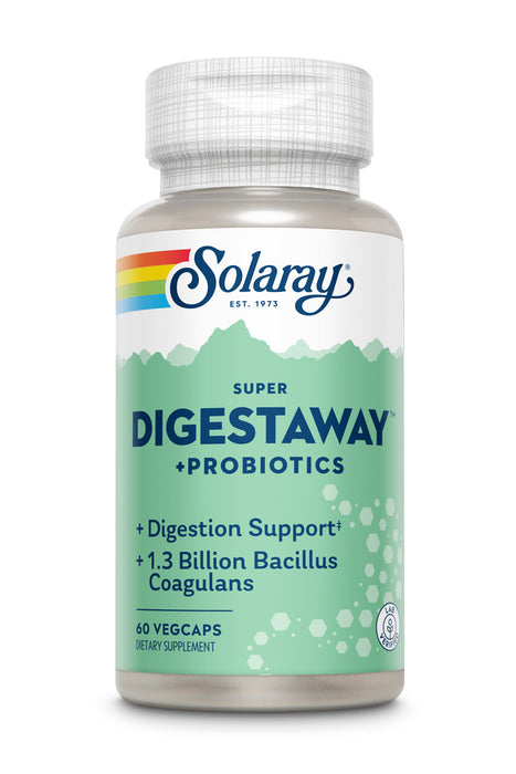 Solaray Super Digestaway + Probiotics VCapsules | 60 Count