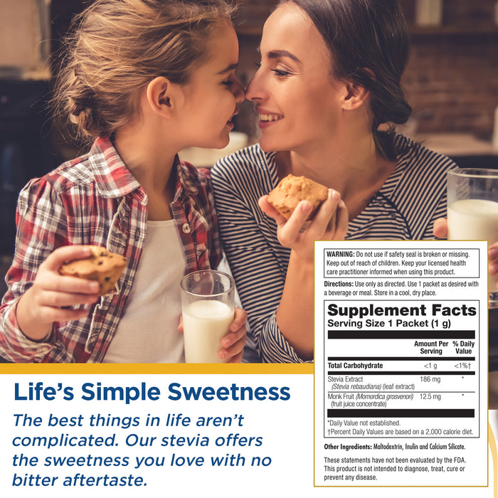 KAL Sure Stevia Plus Monk Fruit Sweetener - Great Tasting, Zero Calorie Sugar Free Sweetener - Low Glycemic, Perfect for a Keto Diet or Low Carb Diet, 60-Day Guarantee, 3.5oz, 100 Single-Serve Packets