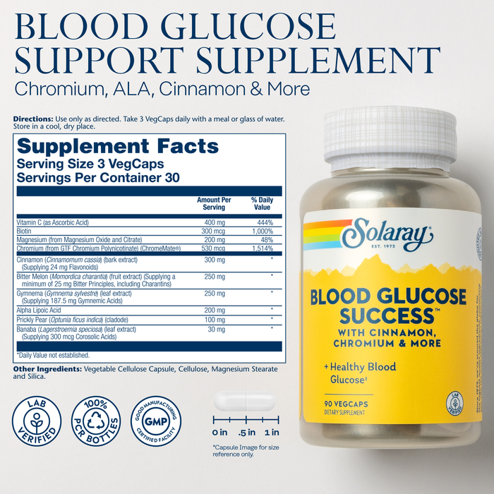 Solaray Blood Glucose Success Formula 90 ct