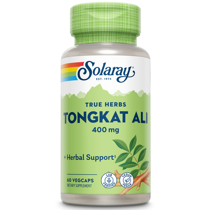 Solaray Tongkat Ali 400 mg, Longjack Tongkat Ali Supplement for Men, Energy, Stamina, Recovery, Vegan, 60 VegCaps