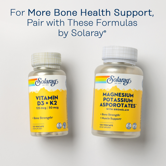 Solaray Calcium Magnesium Zinc Supplement, with Cal & Mag Citrate, Strong Bones & Teeth Support, Easy to Swallow Capsules, 60 Day Money Back Guarantee, 25 Servings, 100 VegCaps (100 CT)