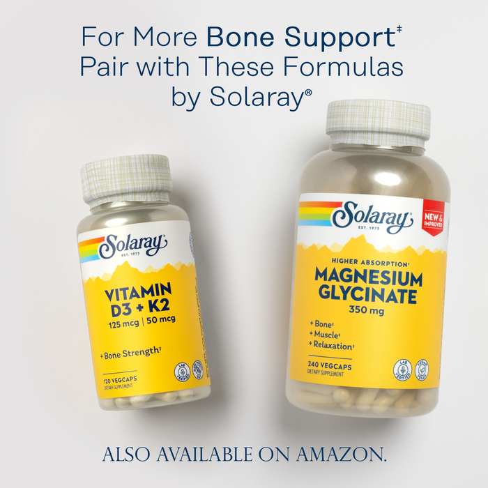 Solaray Calcium Magnesium Citrate 1000mg 1:1 Ratio, Bone Strength Supplement, Muscle, Nervous System and Bone Health Support, Chelated for High Absorption, Gentle Digestion, 15 Servings, 90 VegCaps