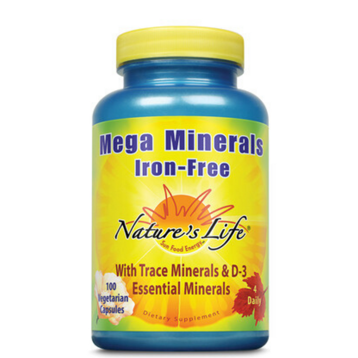 Nature's Life Mega Minerals w/ No Iron | 100 CT
