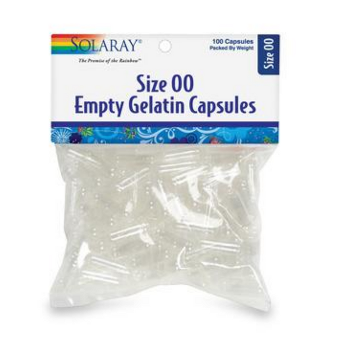 Solaray Empty Capsules Size 00 (Bag) | 100ct