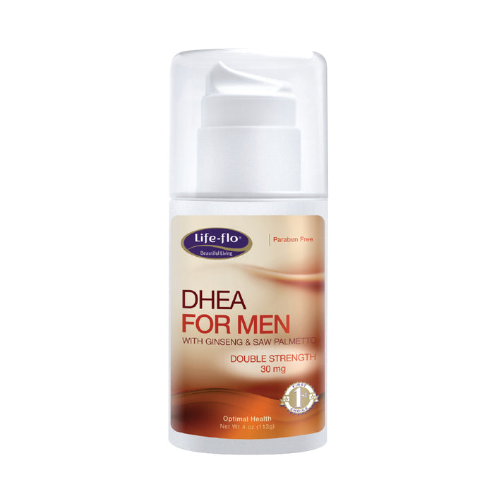 Life-flo DHEA Cream for Men | 30 mg Per Pump of Natural DHEA USP | 4 oz
