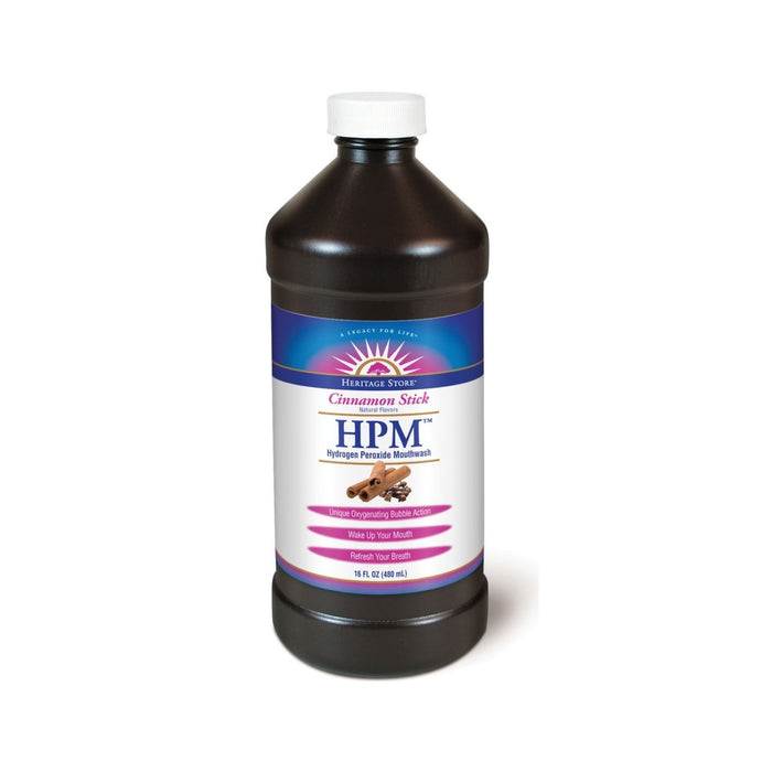 HERITAGE STORE Hydrogen Peroxide Mouthwash, Liquid, Cinnamon Clove (Btl-Plastic) | 16oz