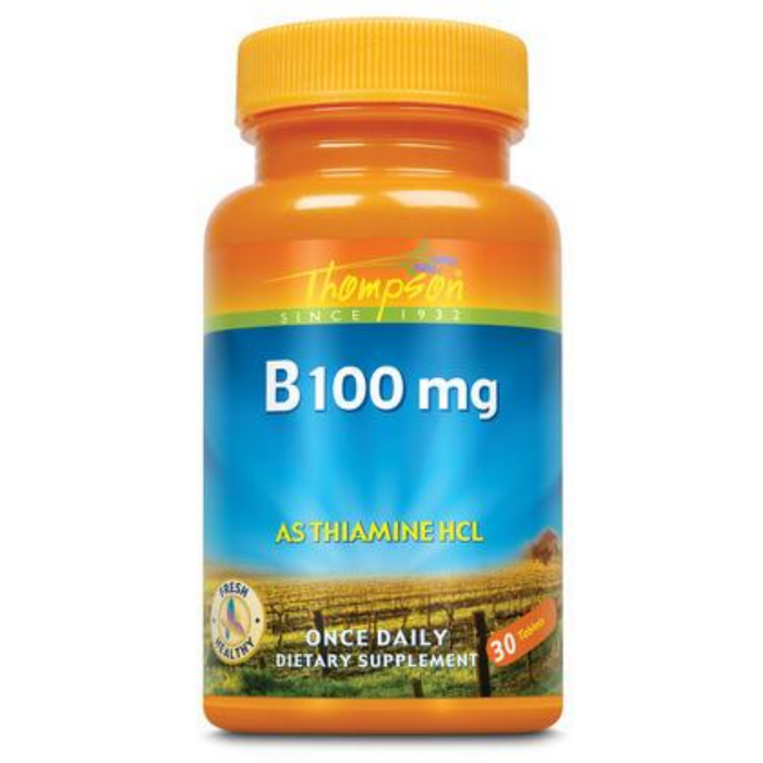 Thompson Vitamin B 1, Tablet (Btl-Plastic) 100mg | 30ct