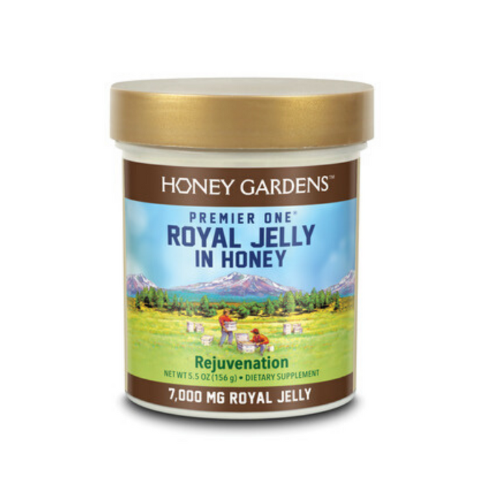 Honey Gardens Premier Royal Jelly in Honey 7000, Honey, Honey (Jar) | 5.5oz