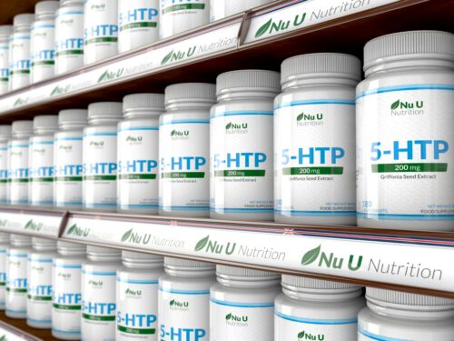 5-HTP 5 Bottles 360 tablets 5htp 200mg Griffonia Seed Extract 5 HTP Anxiety