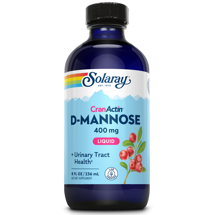 Solaray D-Mannose w/ CranActin Extract, Liquid (Btl-Plastic) | 8oz
