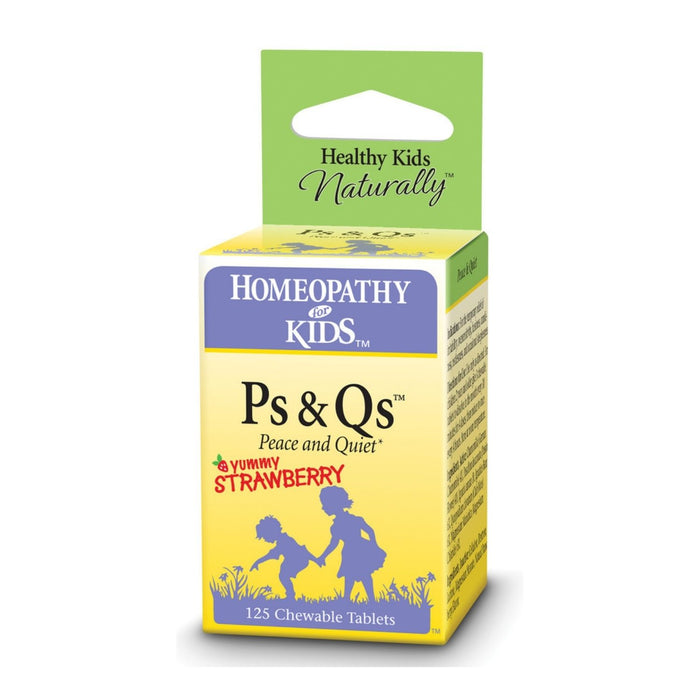 Herbs for Kids Ps & Qs, Chewable, Strawberry (Carton) | 125ct