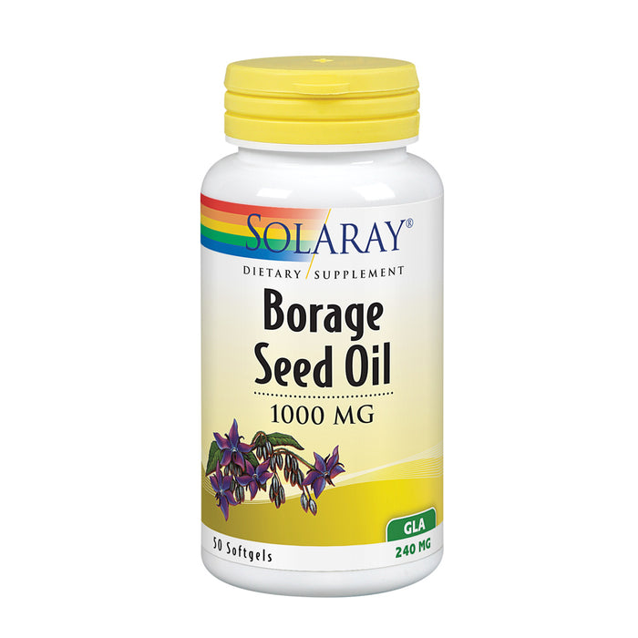 Solaray Borage Oil Seed, Softgel (Btl-Plastic) 240mg 50ct