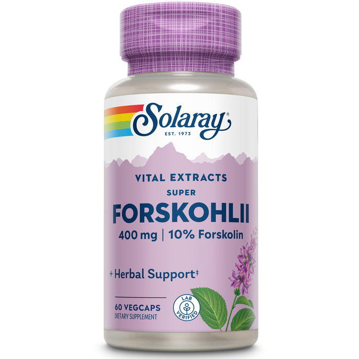 Solaray Super Forskohlii Extract Vegetarian Capsules, 400 mg | 60 Count