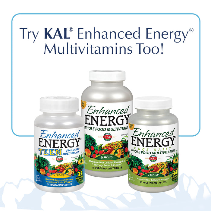 KAL Multi-Max 1 Daily Multivitamin and Mineral | Sustained Release Formula with Herbs, Rutin and Hesperidin | 90 Tablets