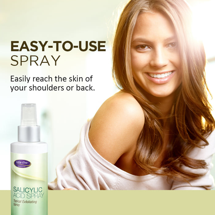 Life-Flo Salicylic Acid Spray Topical Exfoliating Spray 2% Salicylic Acid for Skin, Fine Lines, Wrinkles, Acne 8 oz