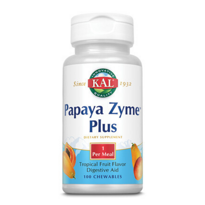 KAL Papaya Zyme Plus 200mg | 100ct