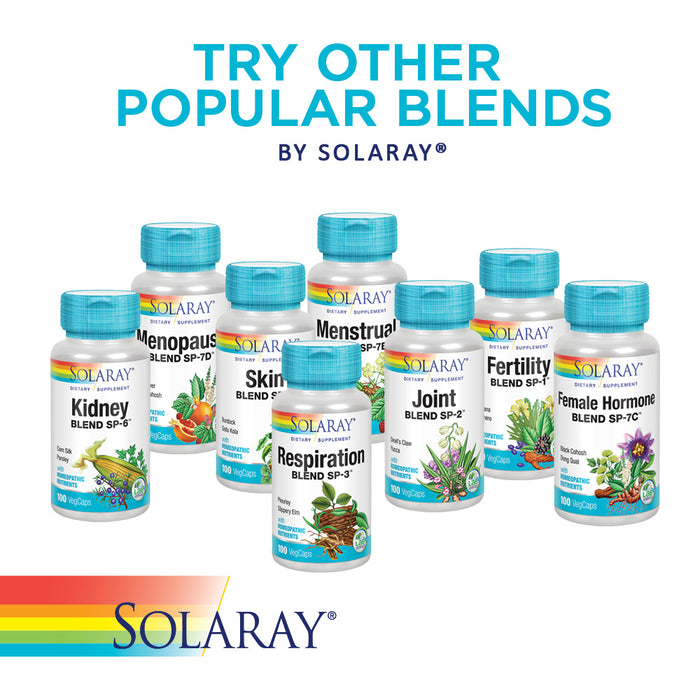 Solaray Nerve Blend SP-14 | Homeopathic Nutrients | Healthy Relaxation, Calming & Sleep Support | 50 Serv | 100 VegCaps