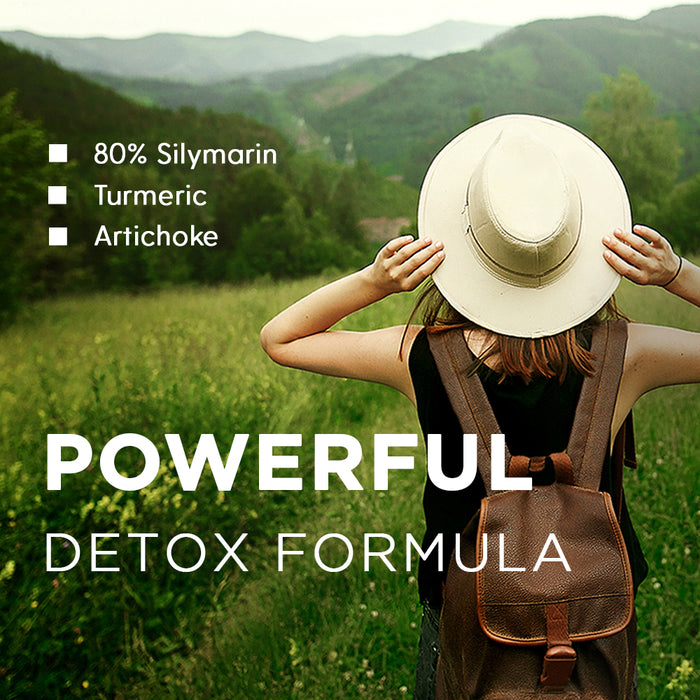 Nature's Life Milk Thistle Power 350mg | 80% Silymarin | Liver Health & Detox Supplement, Antioxidant | 50ct, 25 Serv