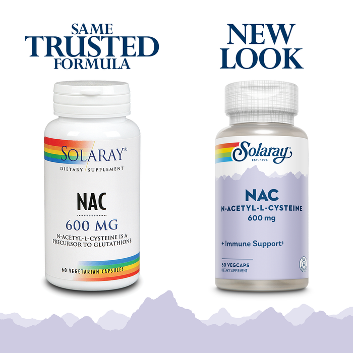 Solaray NAC N-Acetyl-L-Cysteine Supplement, 600 mg | 60 Count