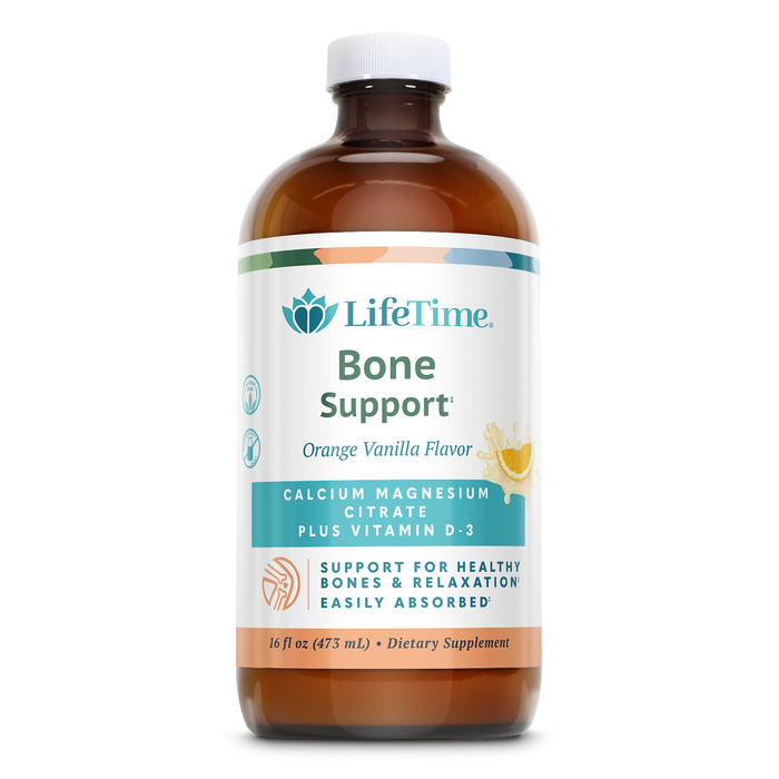 Lifetime Bone Support, Calcium Citrate, Magnesium Citrate and Vitamin D-3, Relaxation, Bone and Muscle Support Formula, Easy Absorption, Made Without Dairy and Gluten Free