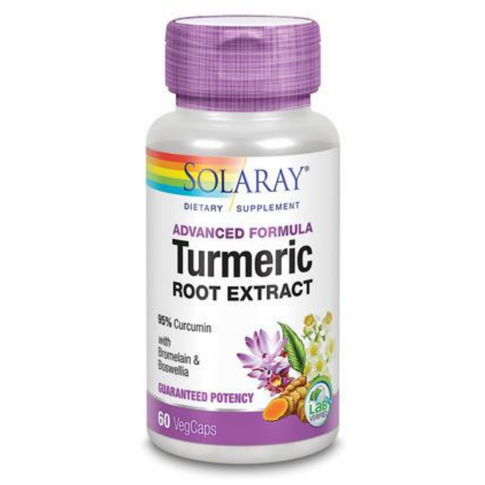 Solaray - Guaranteed Potency Turmeric Root Extract, 200 mg | 60 Capsules