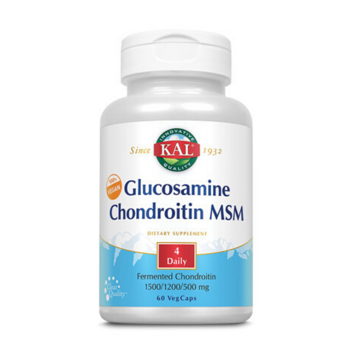 KAL 100% Vegan Glucosamine Chondroitin MSM | 60ct