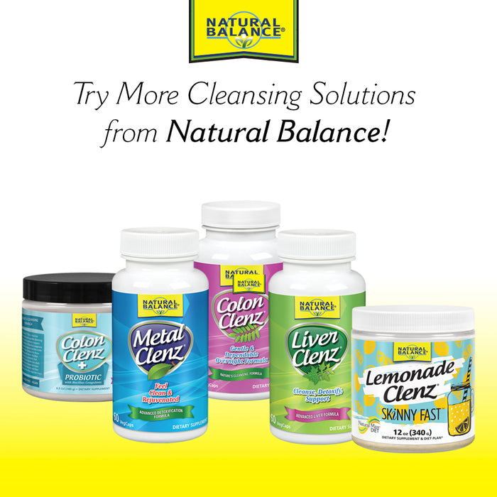 Natural Balance Intestinal Clenz | Psyllium Herbal Cleansing Powder | Healthy Digestion, Detox & Regularity Supplement | No Gluten | 10.5oz, 60 Serv
