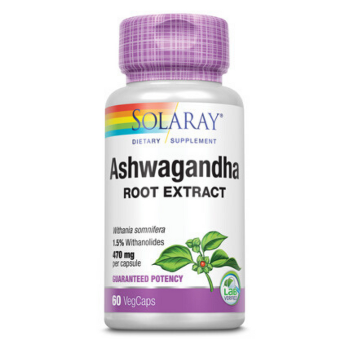 Solaray Ashwagandha Extract, 470mg | 60 Count