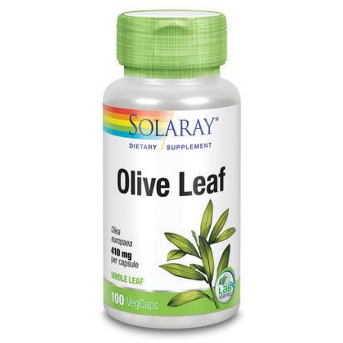 Solaray Olive Leaf Capsules, 410 mg | 100 Count