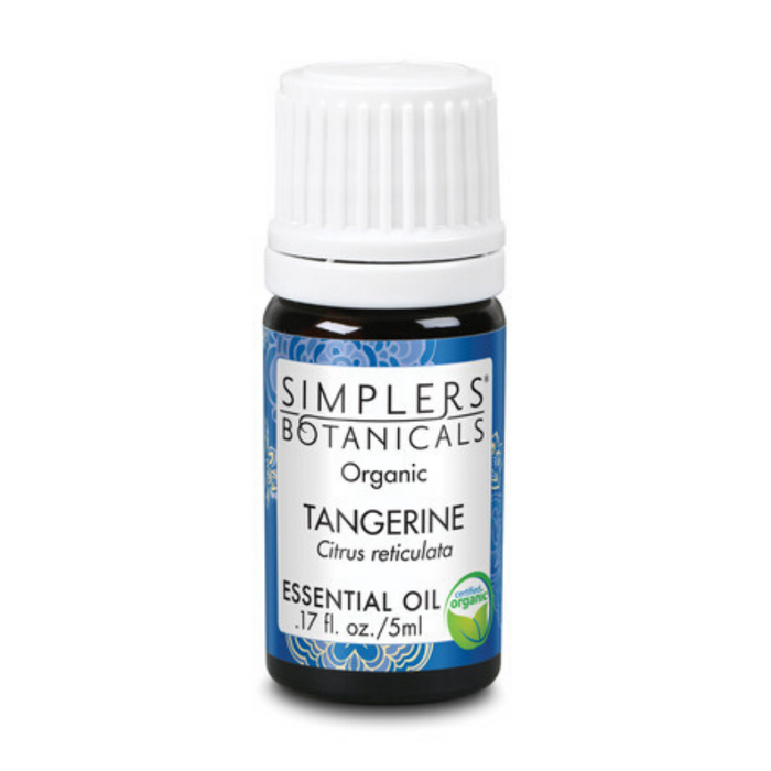 Simplers Botanicals Tangerine Organic Essential Oil, Oil (Btl-Glass) | 5ml