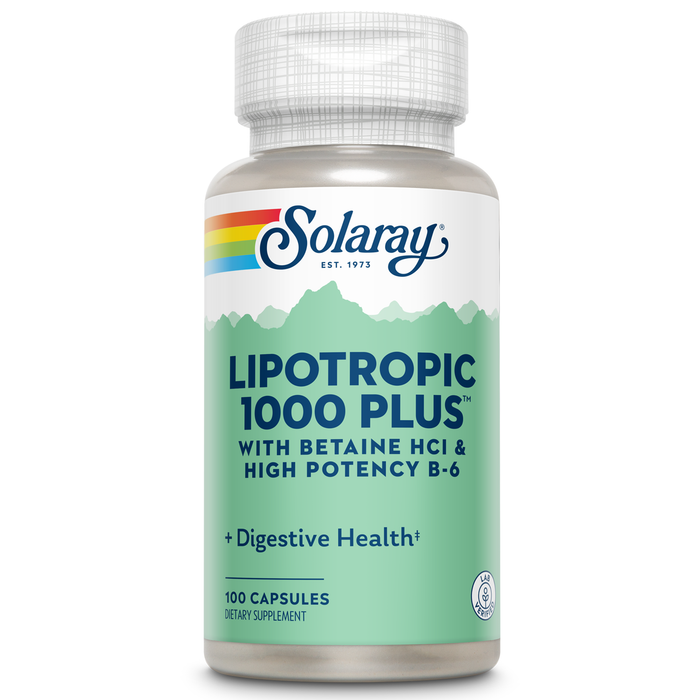 Solaray Lipotropic 1000 Plus Vitamin Capsules 100 Count