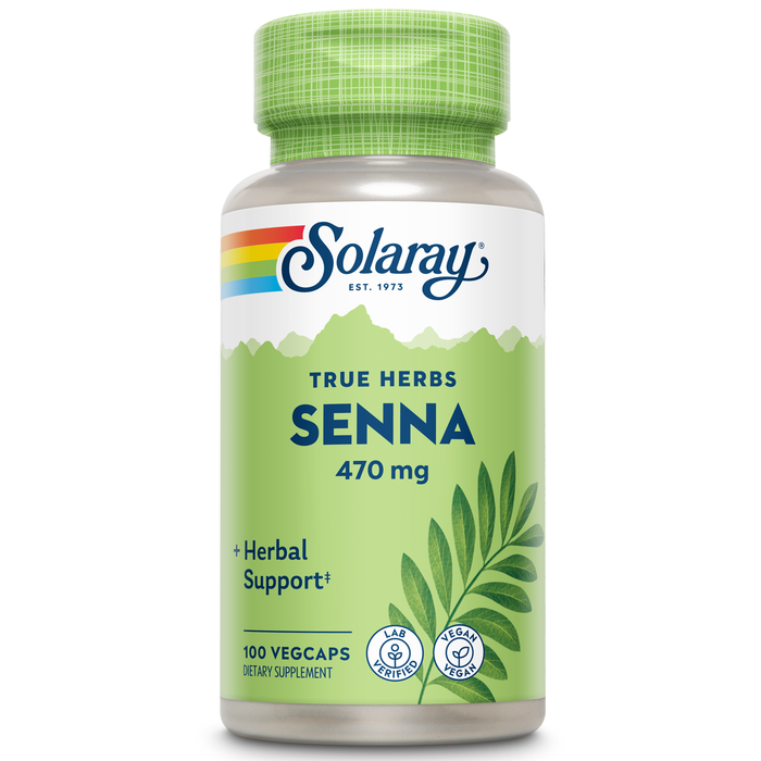 Solaray Senna Leaf, Veg Cap (Btl-Plastic) 470mg | 100ct