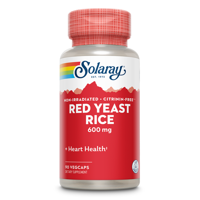Solaray Red Yeast Rice, Non-Irradiated & Citrinin-Free, 60 Day Money-Back Guarantee, 90 Servings, 90 VegCaps