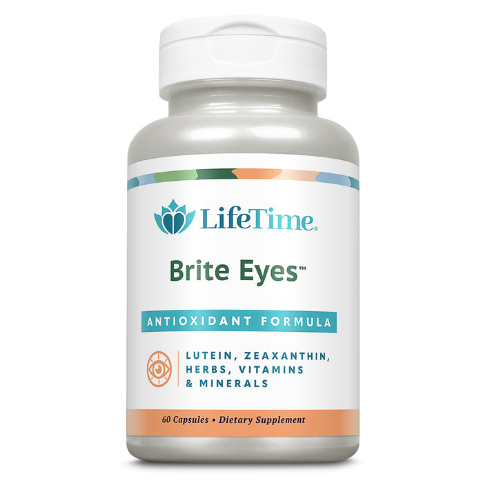 Lifetime Brite Eyes Antioxidant Formula | Supports Dry Eyes, Vision & Eye Health | With Lutein, Zeaxanthin, Bilberry, Vitamin A & C | 30 Servings
