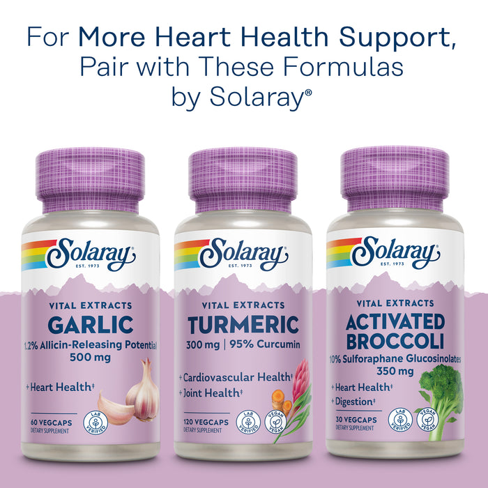 Solaray Vital Extracts Blueberry, Blueberry Leaf Extract, Blueberry Fruit Extract and Rosemary, Healthy Heart Support and Antioxidant Activity, Vegan, Lab Verified, 60 Servings, 60 VegCaps