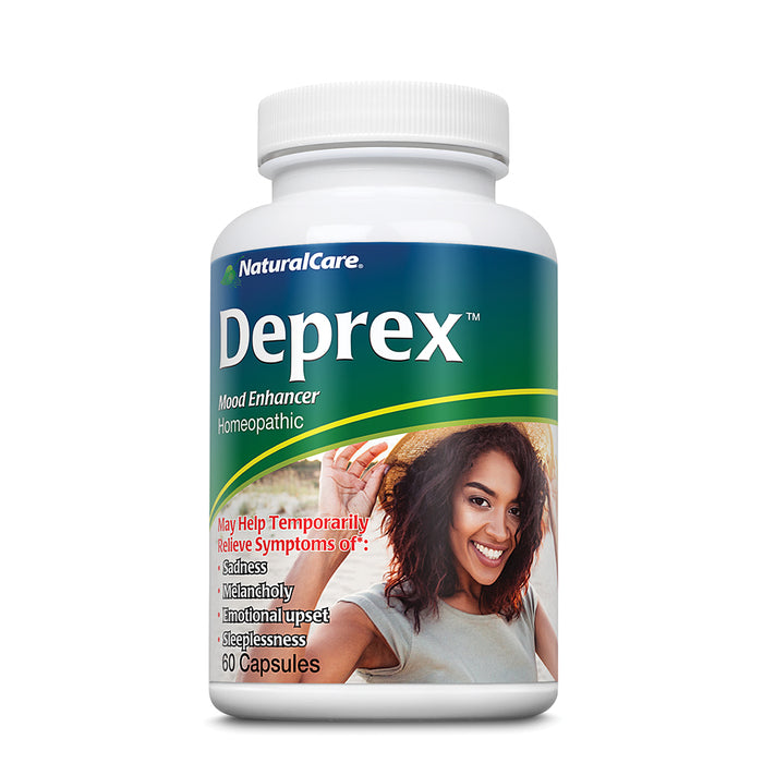 NaturalCare Deprex Homeopathic Medicinal For Mood Enhancement | Emotional Upset Support & A Healthy Outlook | 60 Caps