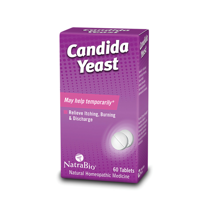 NaturalCare Candida Yeast Care, Homeopathic Treatment Temporarily Relieves* Symptoms Associated with Yeast Infection, Including Itching, Burning & Discharge, 30 Servings, 60 Tablets
