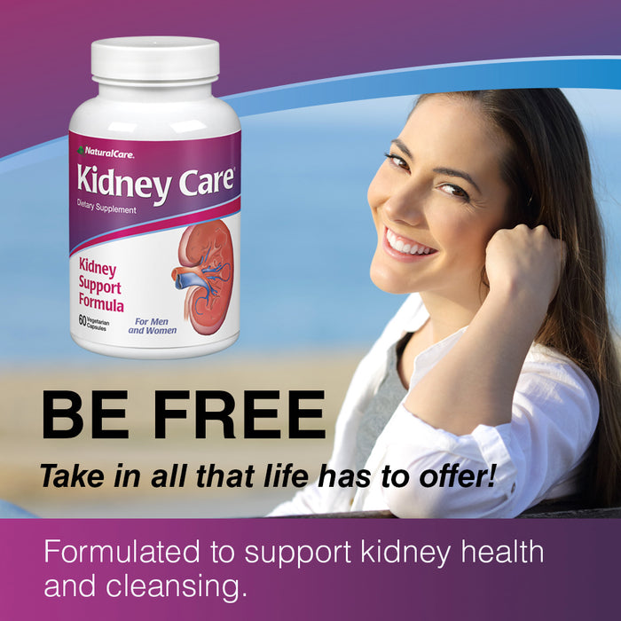 NaturalCare Kidney Care | Kidney Support Formula Dietary Supplement | Supports Proper Kidney & Gallbladder Function | Potent Cranberry | 60 Capsules