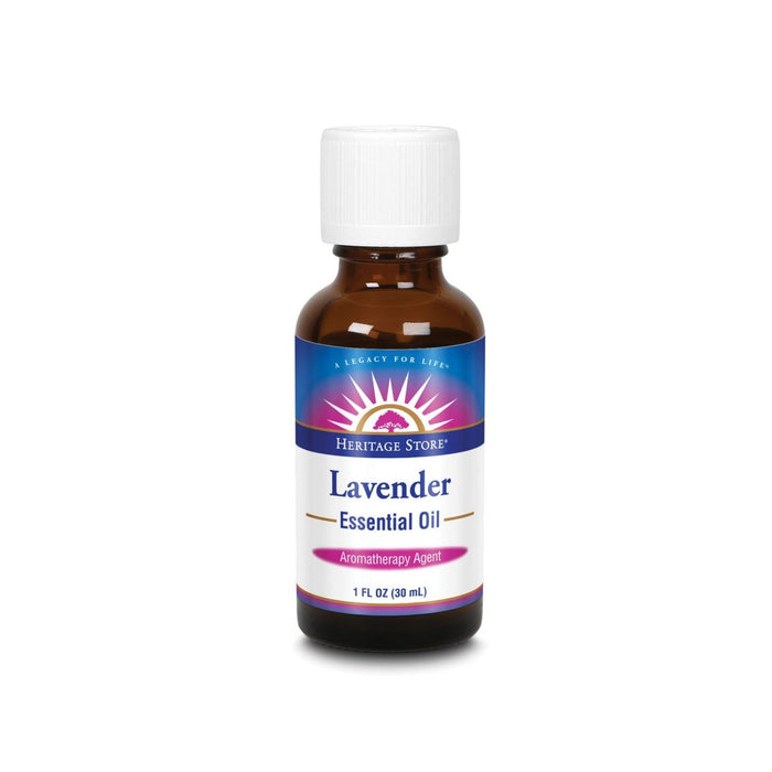 HERITAGE STORE Lavender Essential Oil, Lavender (Btl-Glass) | 1oz