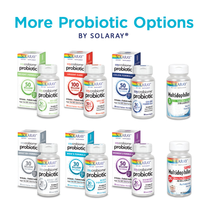 Solaray Multidophilus 4 Freeze Dried Probiotic | 4 Bil CFU w/ L. acidophilus DDS-1 | Healthy Gut Support | 90 VegCaps