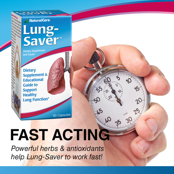 NaturalCare LungSaver for Healthy Clear Lungs, 60 Capsules