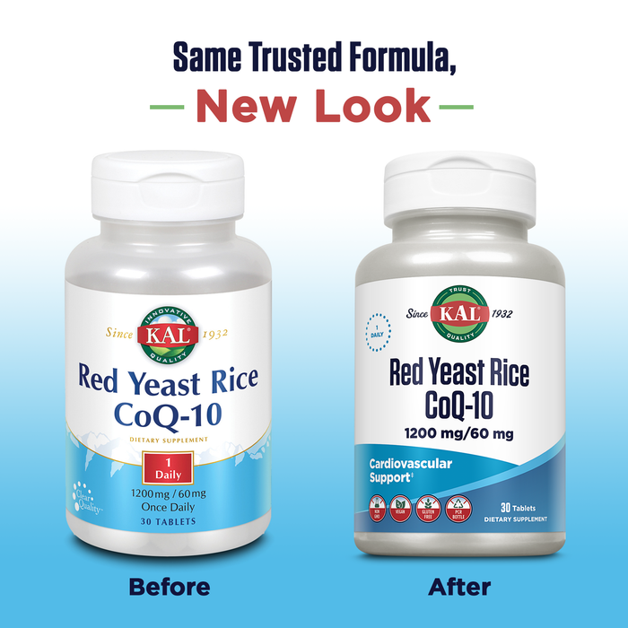 KAL Red Yeast Rice CoQ10 Once Daily | 30ct